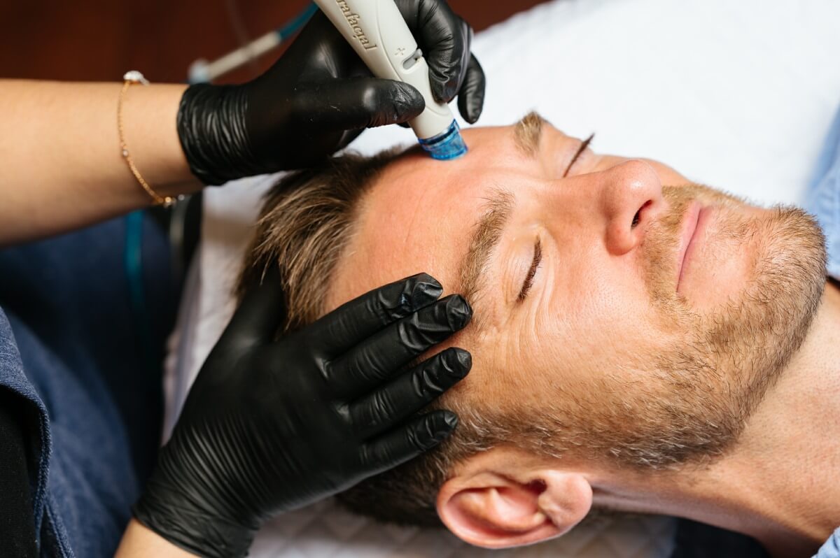 Male Hydrafacial