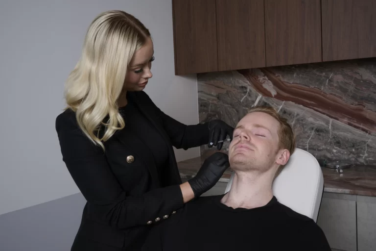 Man getting botox treatment in Perth